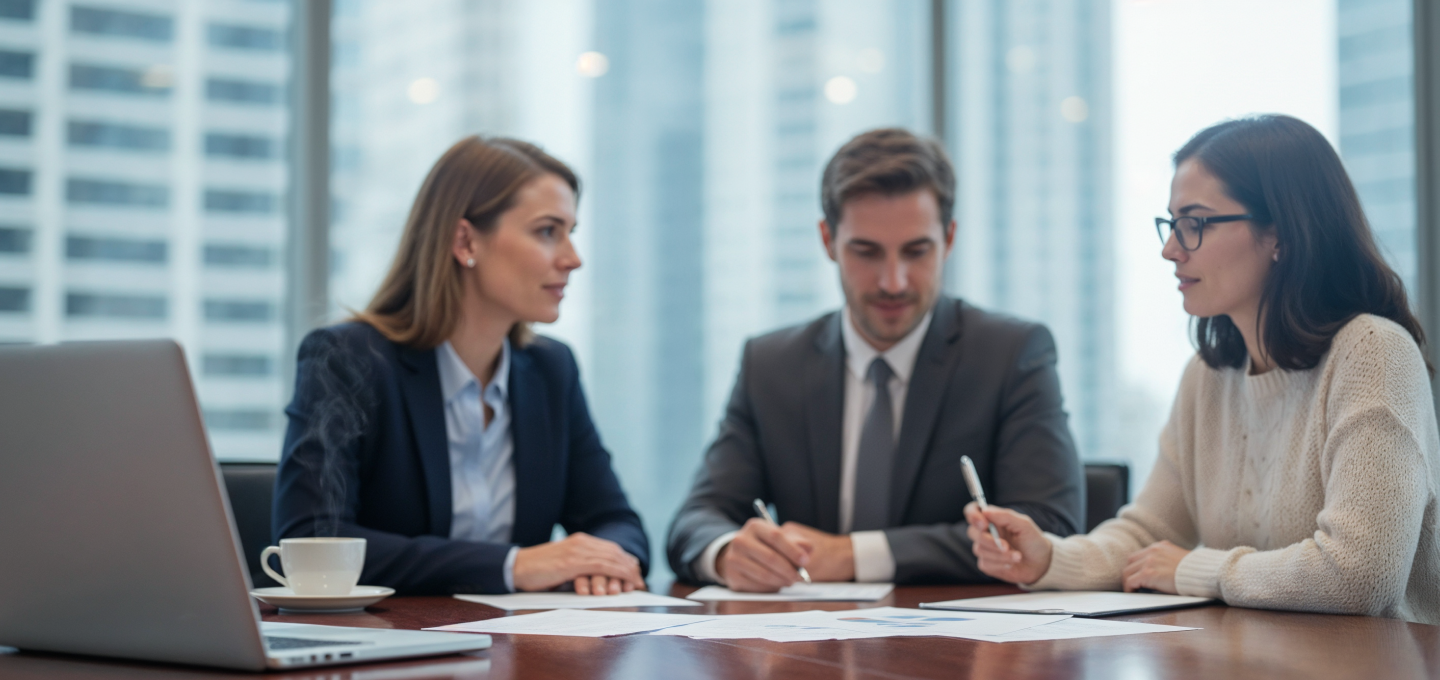 Professional office team